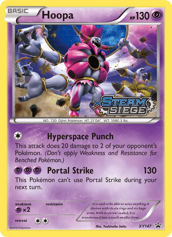 Carta Hoopa XY147 de XY Black Star Promos
