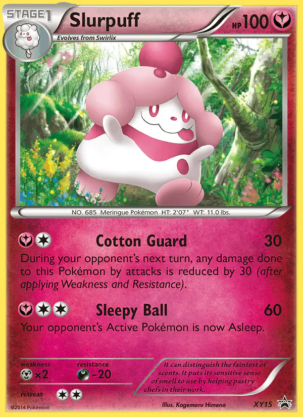 Carta Slurpuff XY15 de XY Black Star Promos