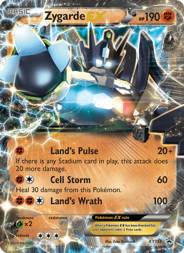 Carta Zygarde EX XY151 de XY Black Star Promos