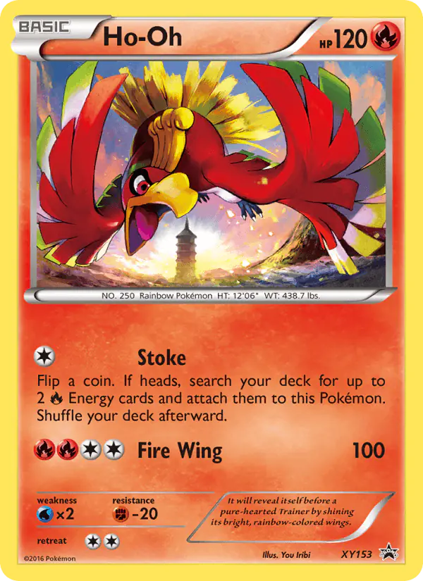 Carta Ho Oh XY153 de XY Black Star Promos