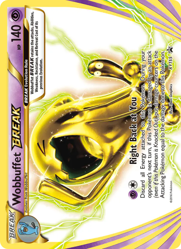Carta Wobbuffet BREAK XY155 de XY Black Star Promos