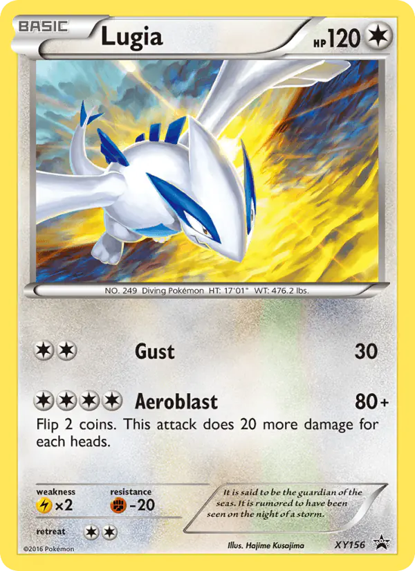 Carta Lugia XY156 de XY Black Star Promos