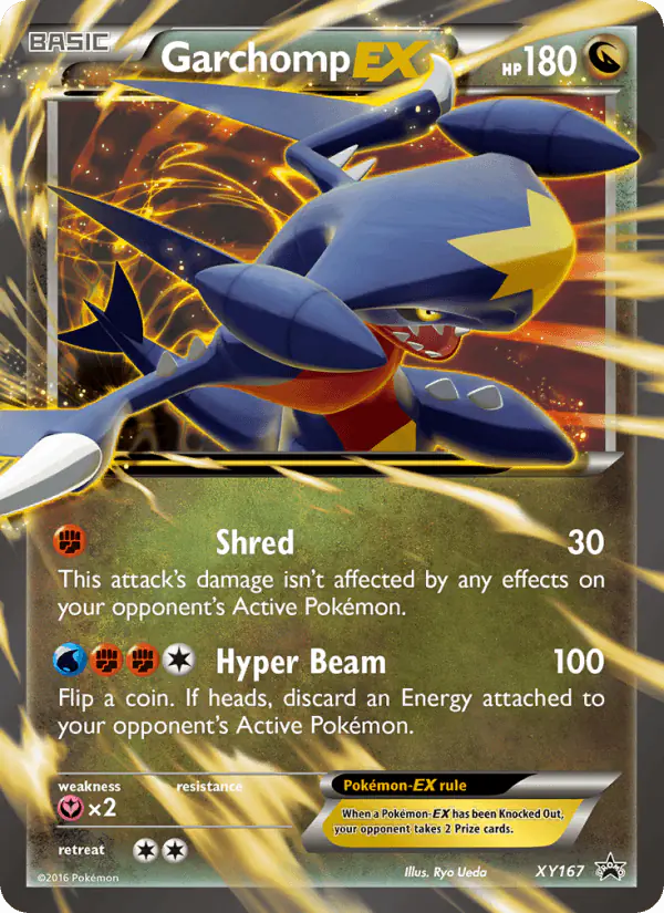 Carta Garchomp-EX XY167 de XY Black Star Promos