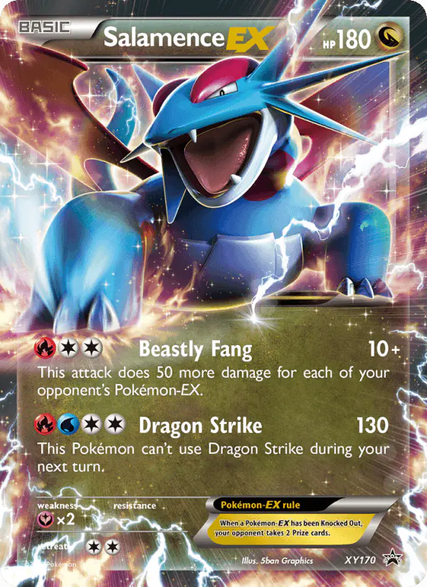 Carta Salamence EX XY170 de XY Black Star Promos