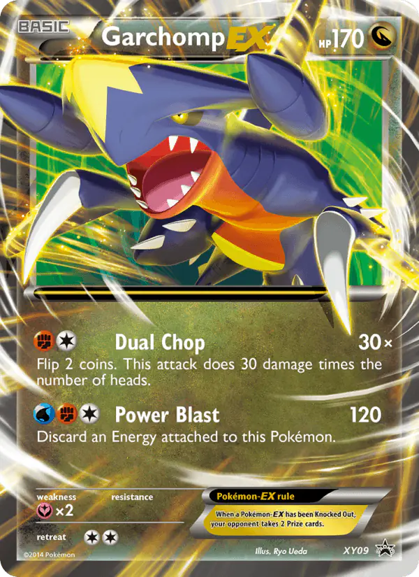 Carta Garchomp EX XY09 de XY Black Star Promos