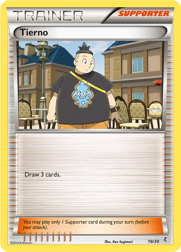 Carta Tierno 19/30 de XY trainer Kit (Bisharp)