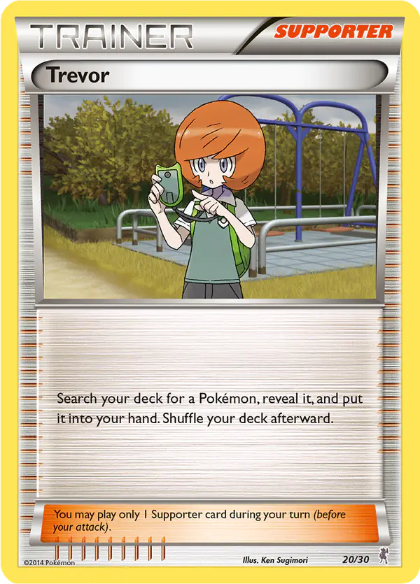 Carta Trevor 20/30 de XY trainer Kit (Bisharp)