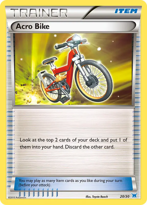 Carta Acro Bike 20/30 de XY trainer Kit (Latios)