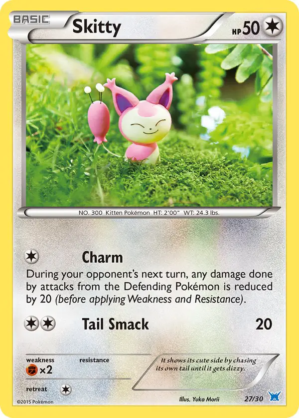 Carta Skitty 27/30 de XY trainer Kit (Latios)