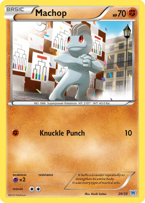 Carta Machop 28/30 de XY trainer Kit (Latios)