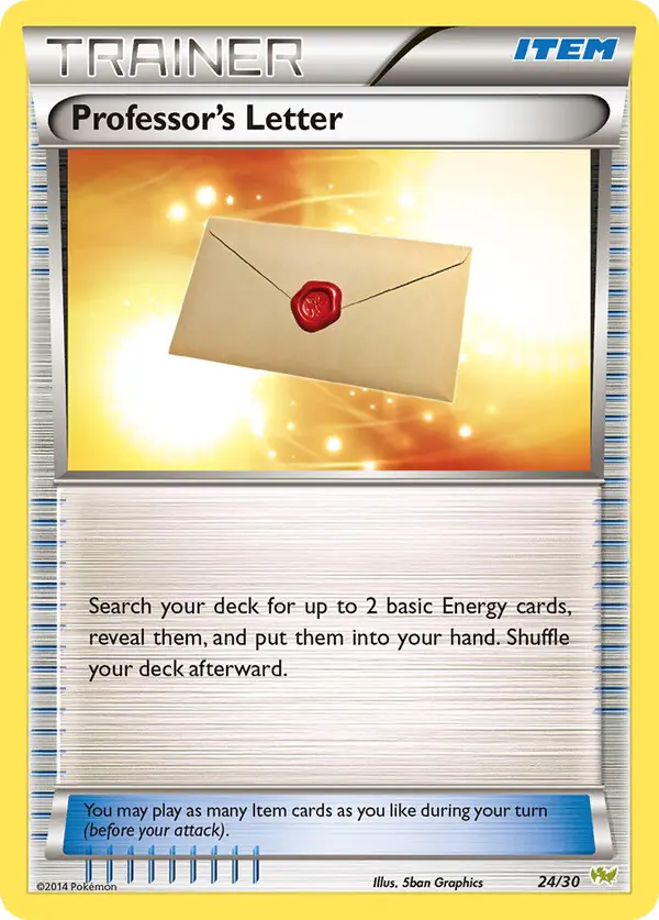Carta Professor’s Letter 24/30 de XY trainer Kit (Noivern)