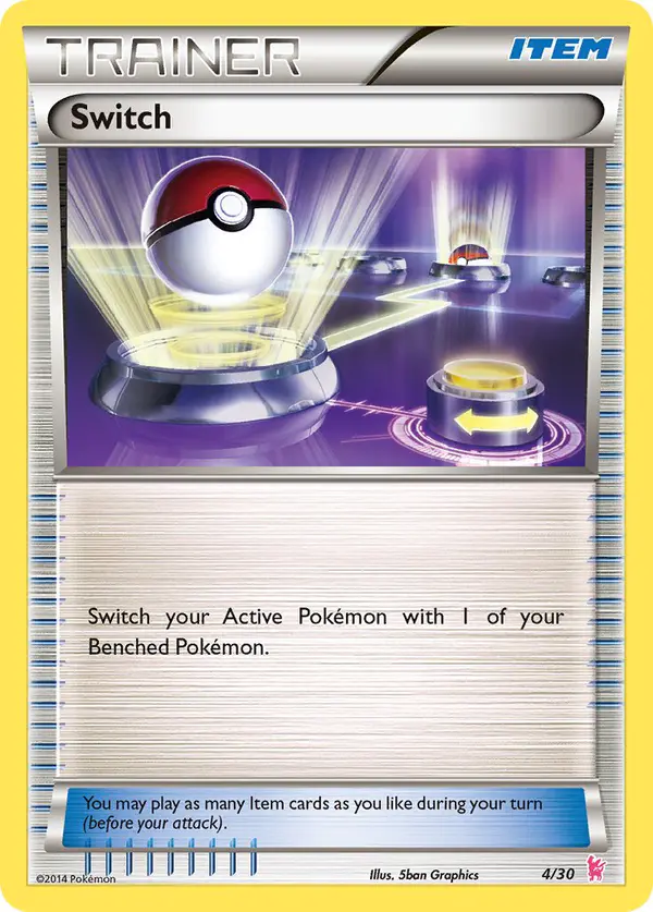 Carta Switch 4/30 de XY trainer Kit (Sylveon)