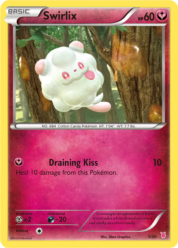Carta Swirlix 1/30 de XY trainer Kit (Wigglytuff)
