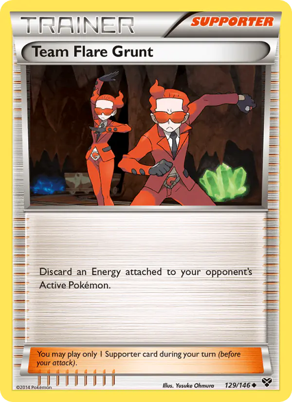 Carta Team Flare Grunt 129/146 de XY