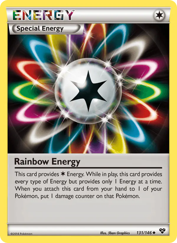 Carta Rainbow Energy 131/146 de XY