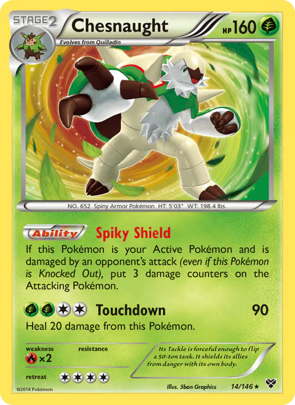 Carta Chesnaught 14/146 de XY
