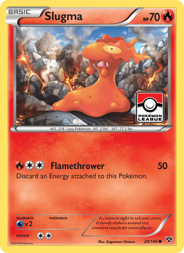 Carta Slugma 20/146 de XY