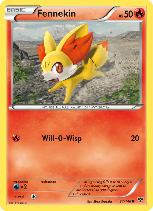 Carta Fennekin 24/146 de XY
