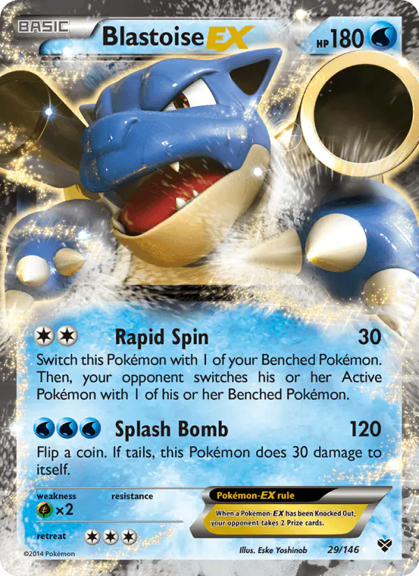 Carta Blastoise EX 29/146 de XY