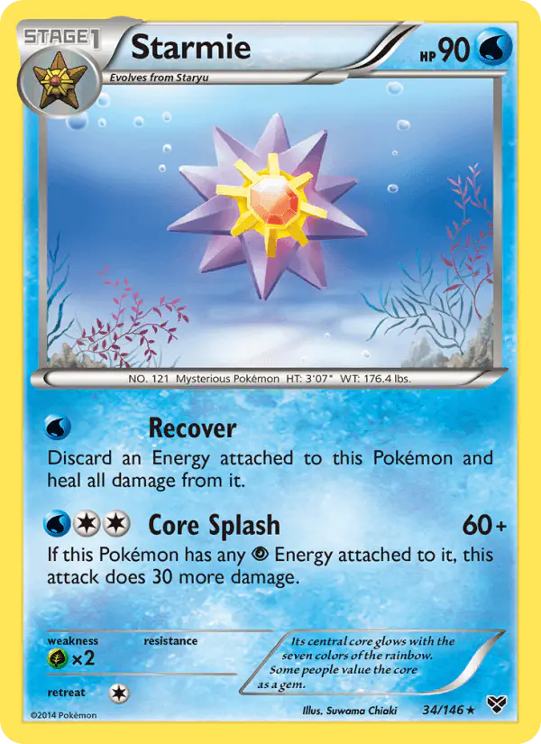 Carta Starmie 34/146 de XY