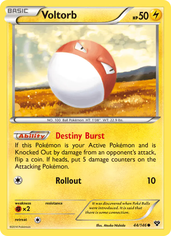 Carta Voltorb 44/146 de XY