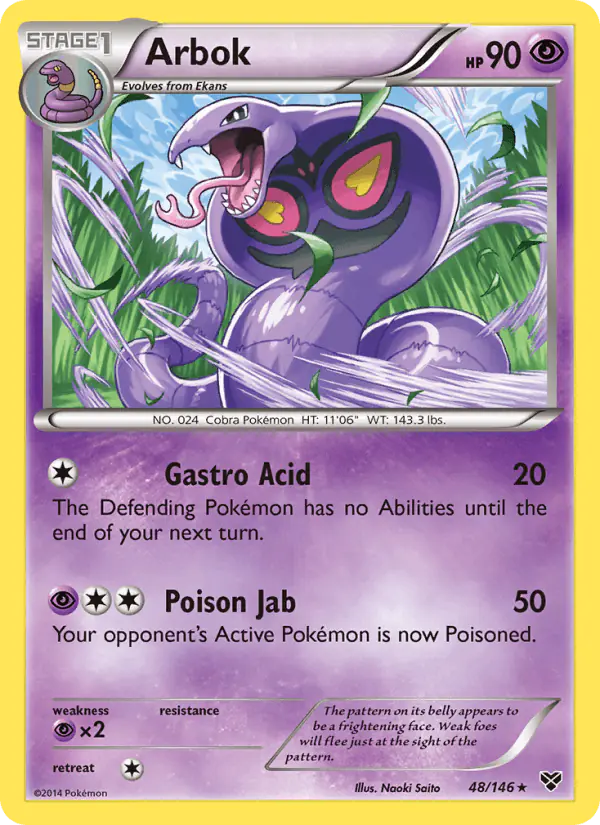 Carta Arbok 48/146 de XY