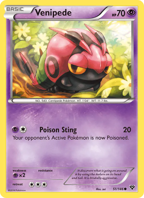 Carta Venipede 51/146 de XY