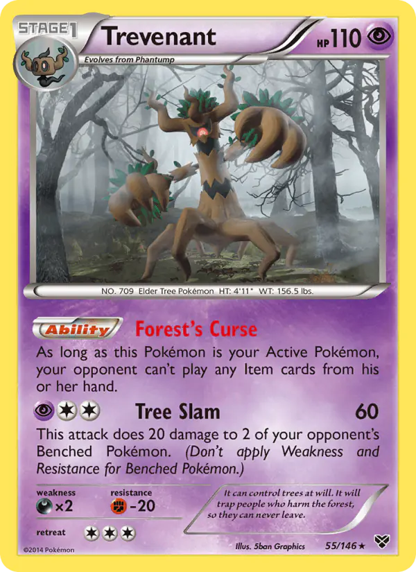 Carta Trevenant 55/146 de XY