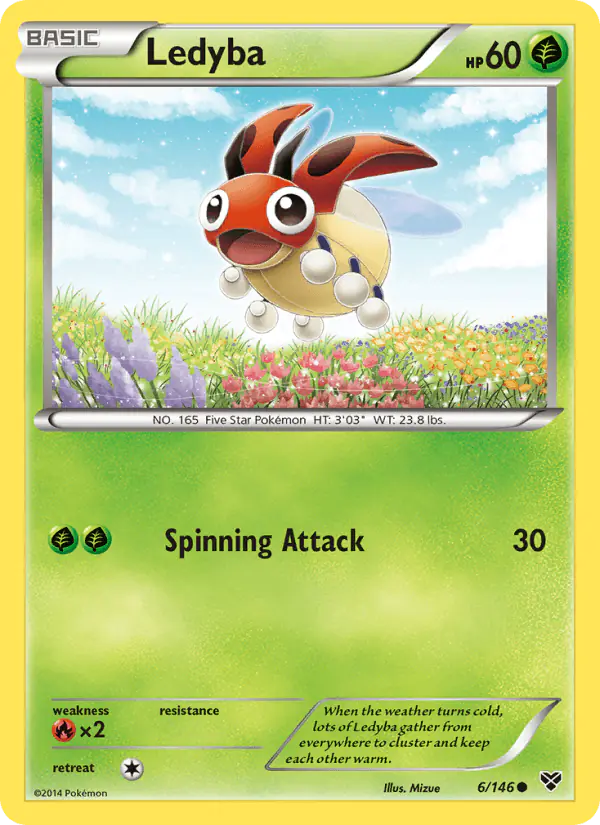 Carta Ledyba 6/146 de XY