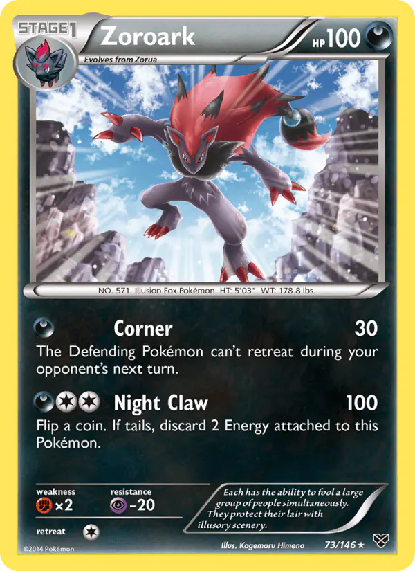 Carta Zoroark 73/146 de XY