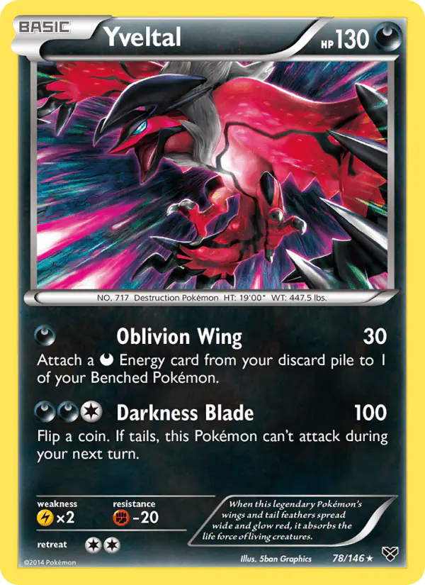 Carta Yveltal 78/146 de XY