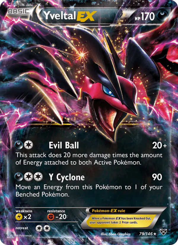 Carta Yveltal EX 79/146 de XY