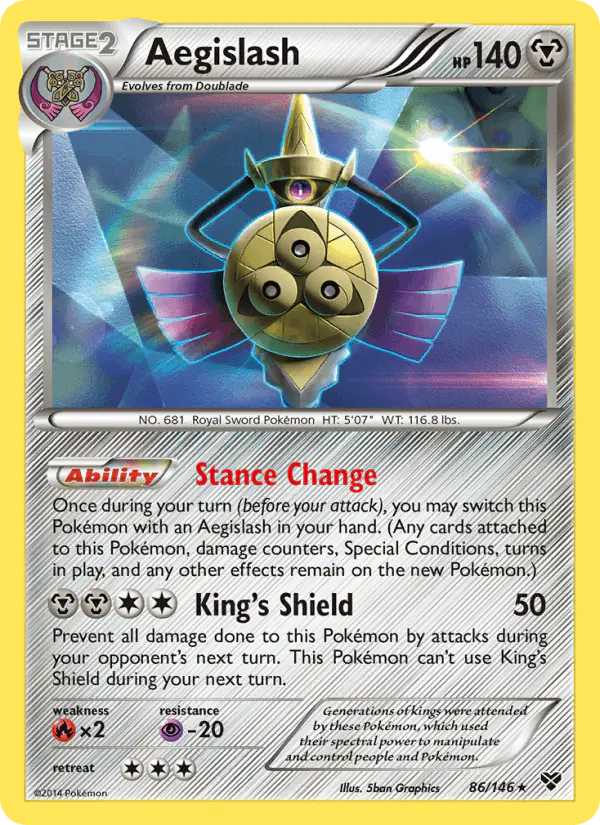 Carta Aegislash 86/146 de XY
